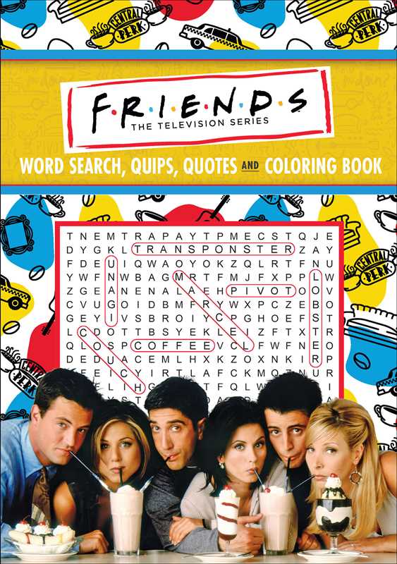 Friends Word Search, Quips, Quotes, and Coloring Book