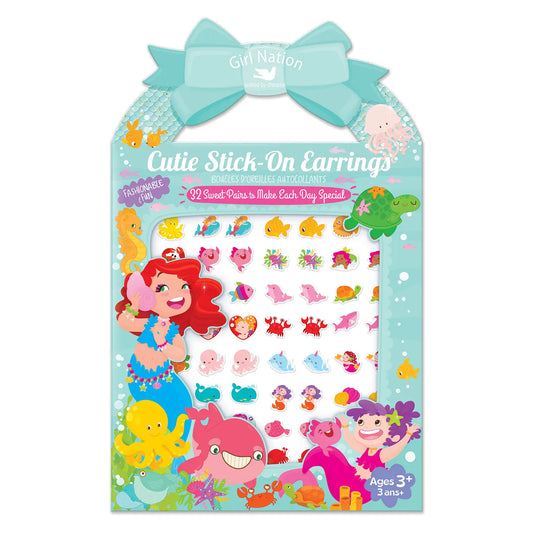 Girl Nation: Cutie Stick-On Earrings | Mermaids & Friends