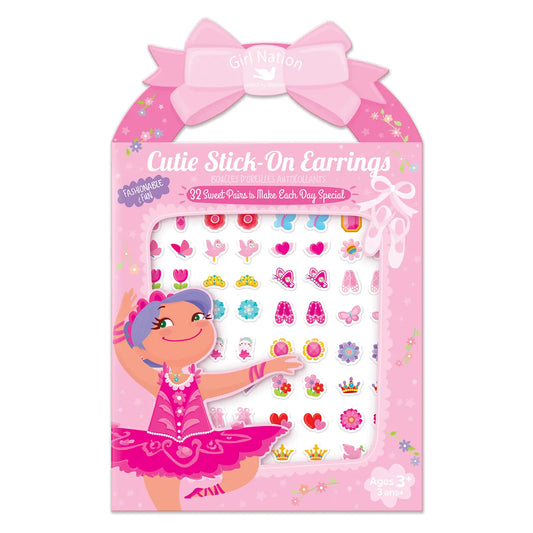 Girl Nation: Cutie Stick-On Earrings | Pretty Ballerinas