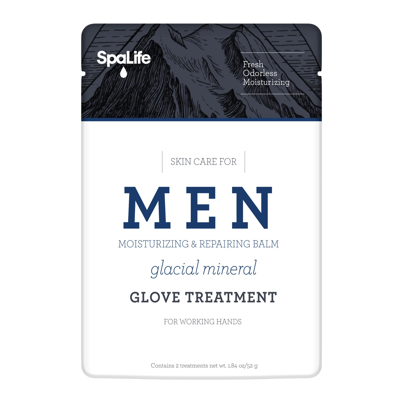 Men's Glacial Mineral Moisturizing Hand Gloves