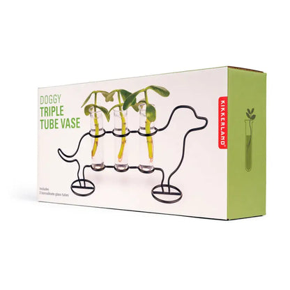 Doggy Triple Tube Vase