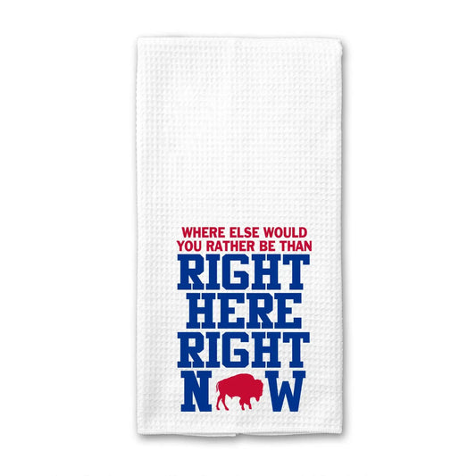 Buffalo Bills - Right Here Right Now Waffle Weave Towel
