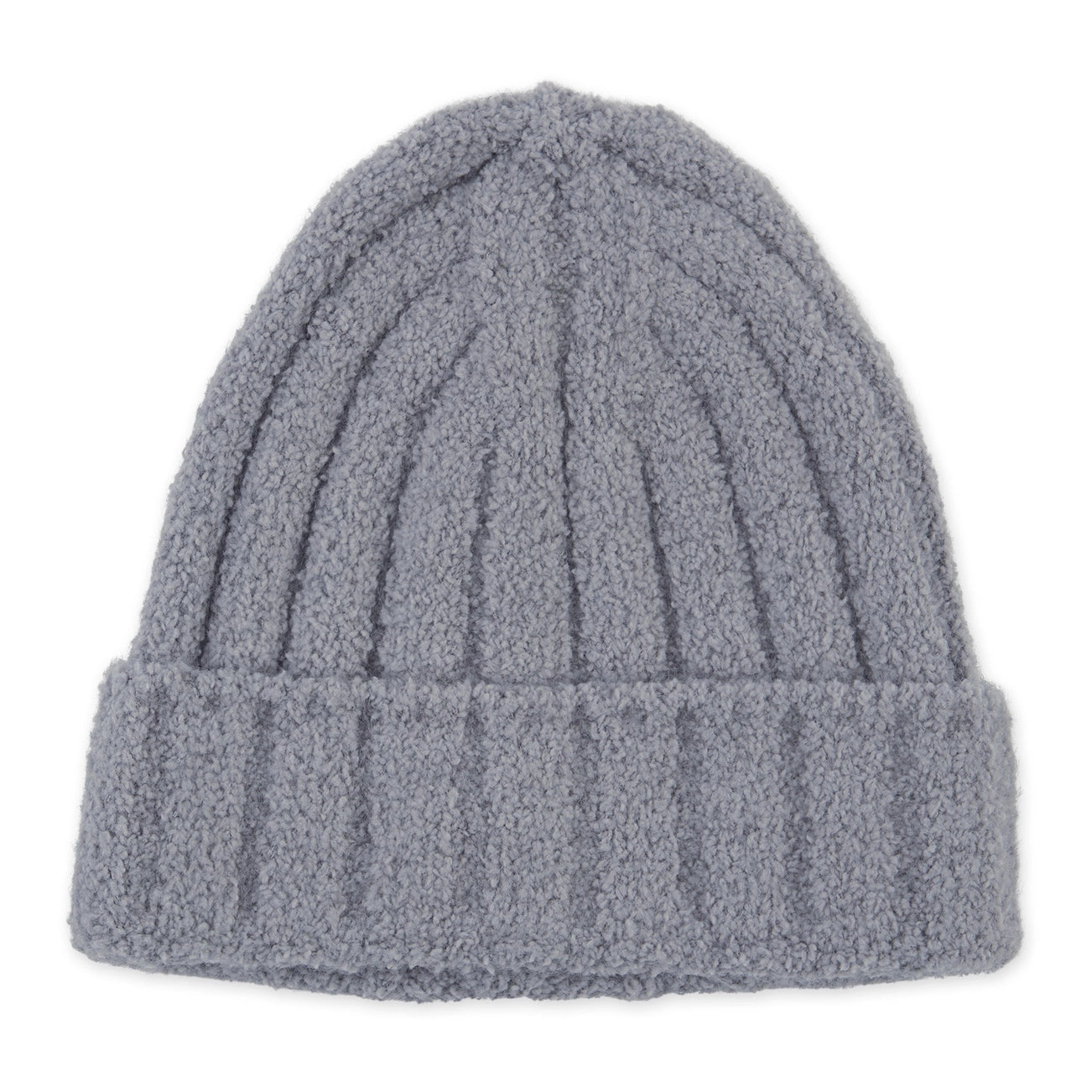 Ribbed Knit Beanie - Gray