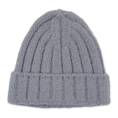 Ribbed Knit Beanie - Gray