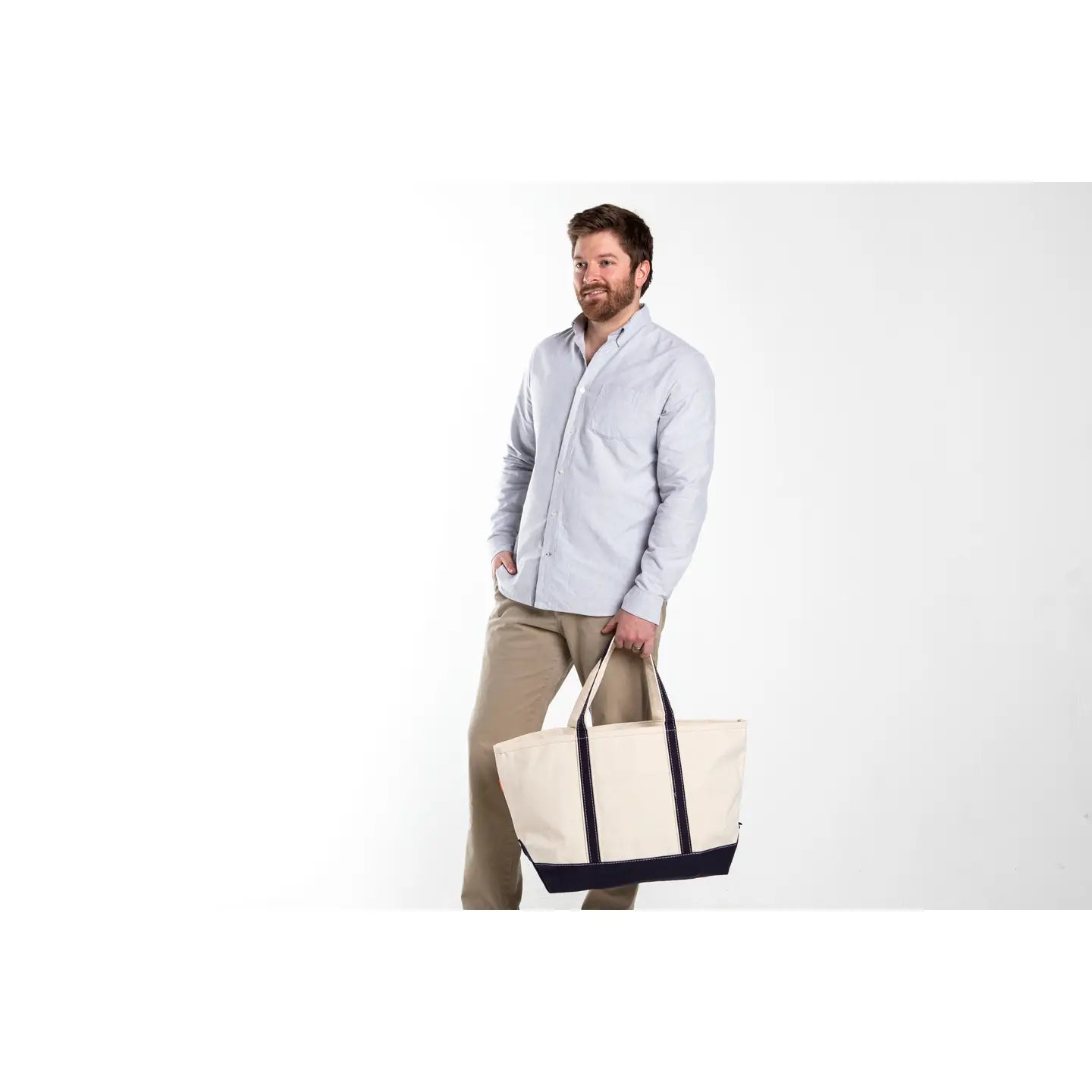 Large Classic Canvas Tote - Natural