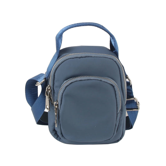 Nylon Mini Crossbody Bag {Blue}