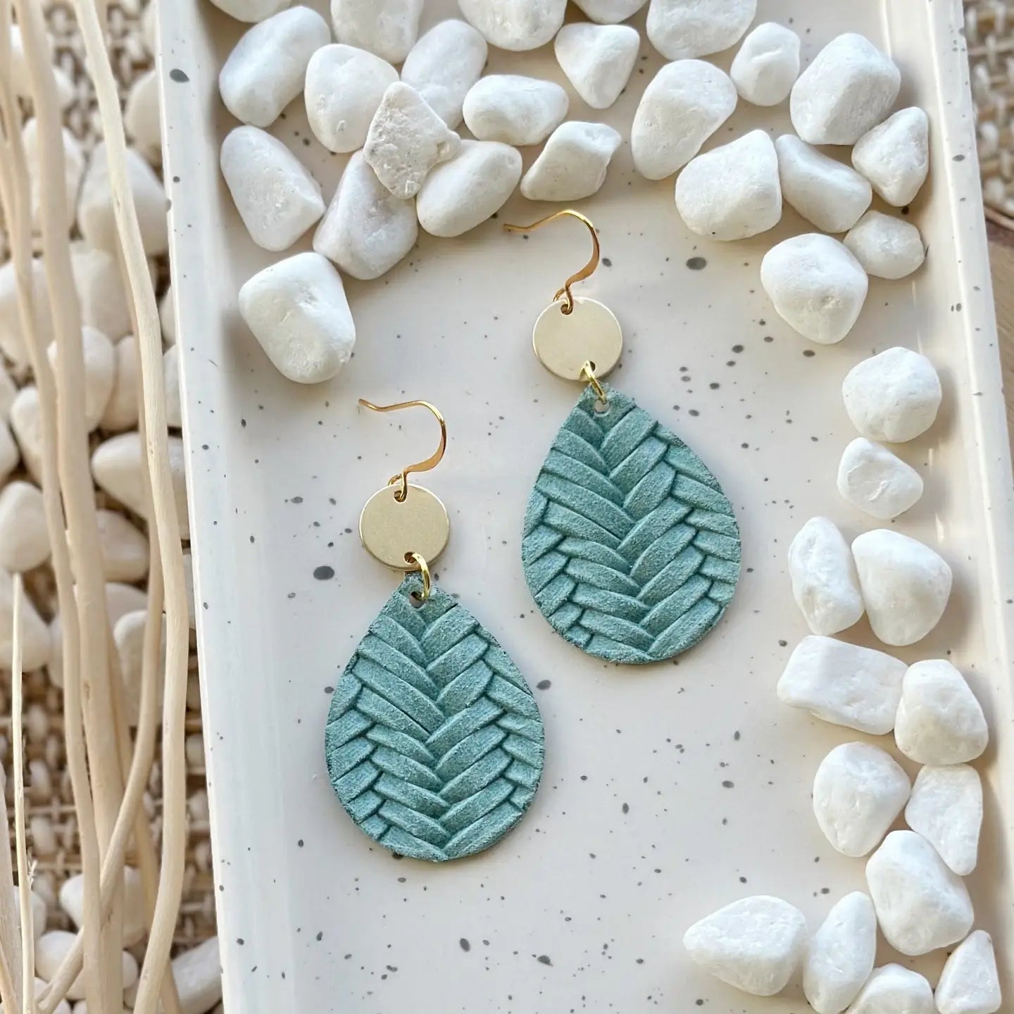 Wicket Goods Earrings - Dew Drop | Sage Braid