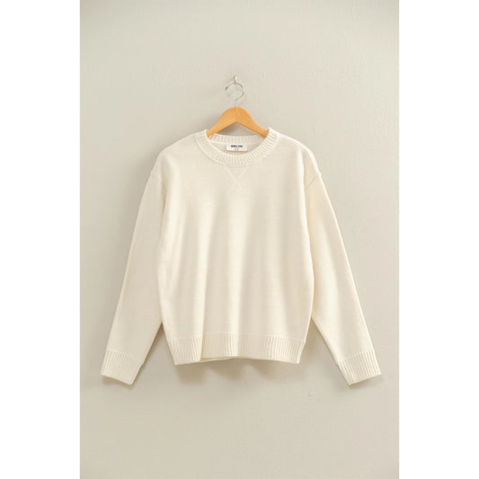 Cream Crew Neck Sweater
