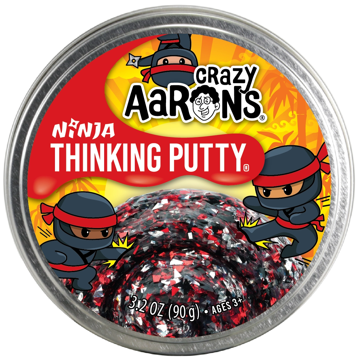 Crazy Aaron's 4" Thinking Putty Full Size Tin: Ninja