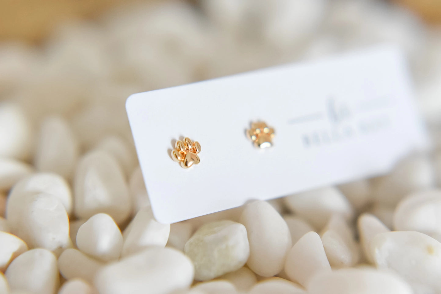 Winnie Paw Print Studs