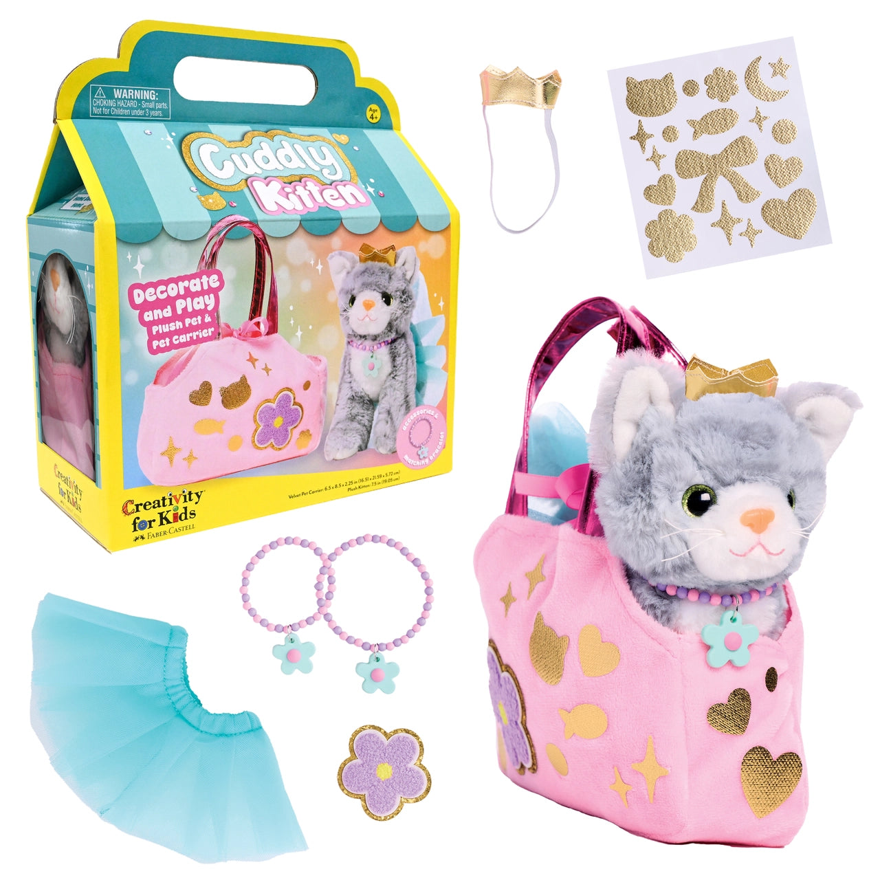 DIY Craft Kit For Kids - Decorate A Cuddly Kitten