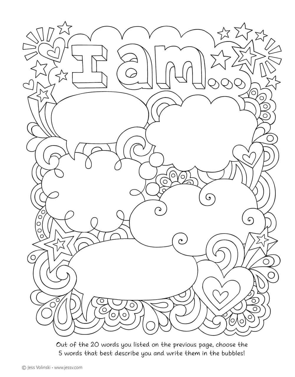 Notebook Doodles - Go Girl! - Coloring For Tweens
