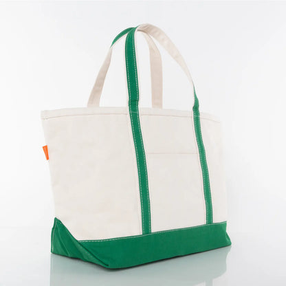 Large Classic Canvas Tote - Emerald