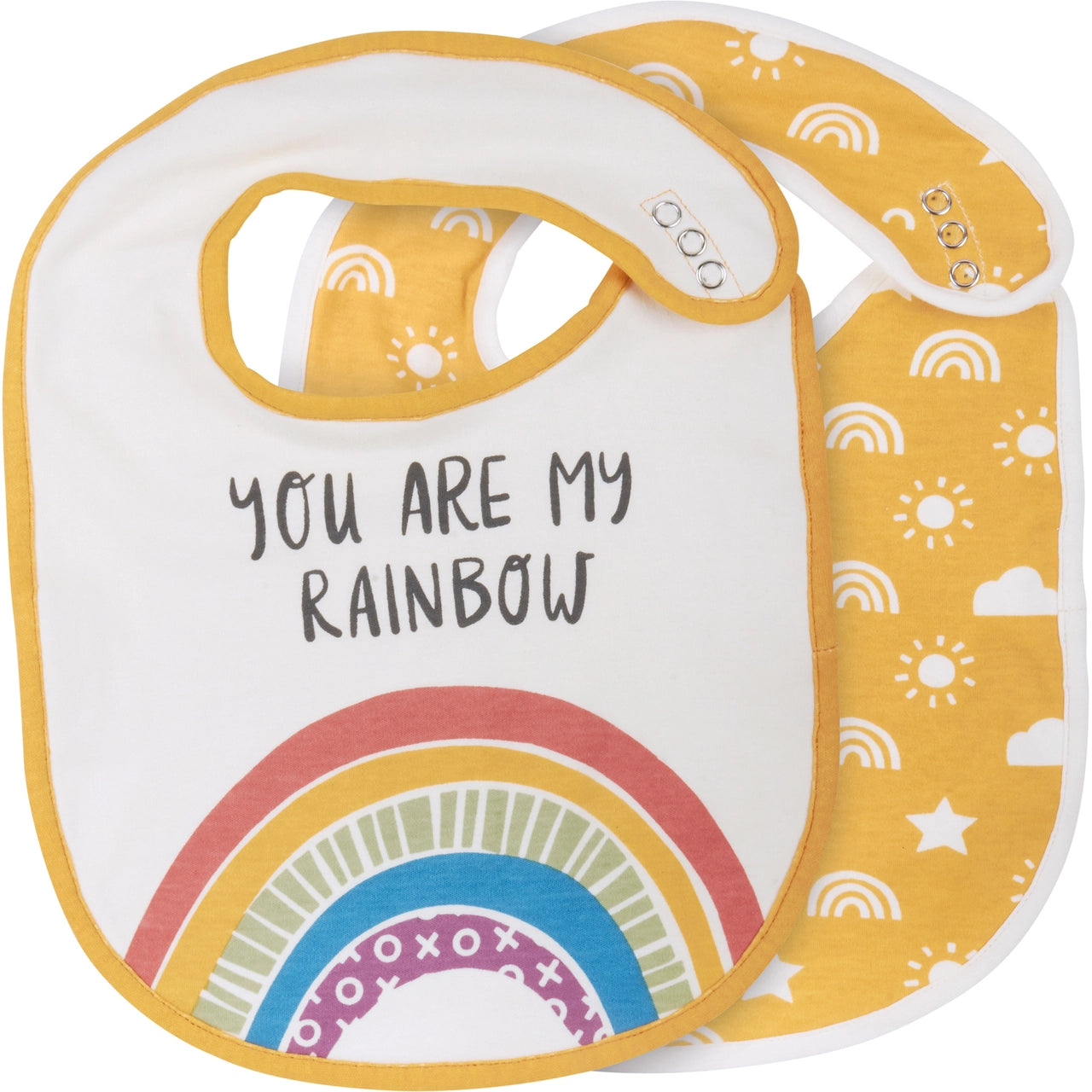 You Are My Rainbow Bib Set