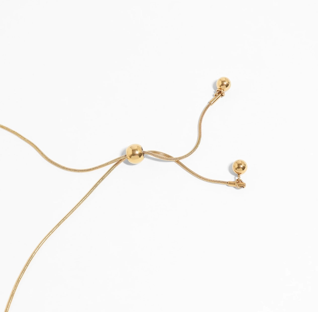 Hazel Necklace | Gold Ball Charm | 18k Gold Plated