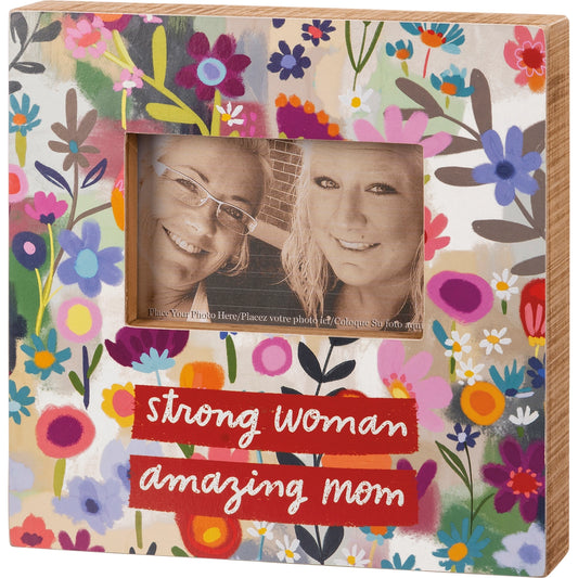 Strong Woman Amazing Mom Box Frame