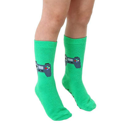 Kids 3D Packaged Crew Socks - Game Controller