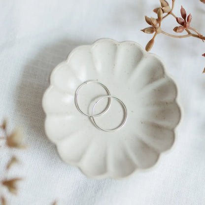 Endless Hoop Earrings - Silver 20mm