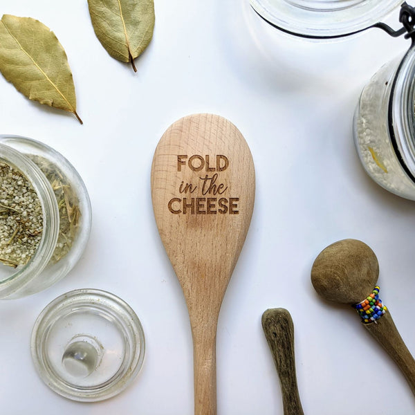 Schitt's Creek Wooden Spoon - Fold in the Cheese