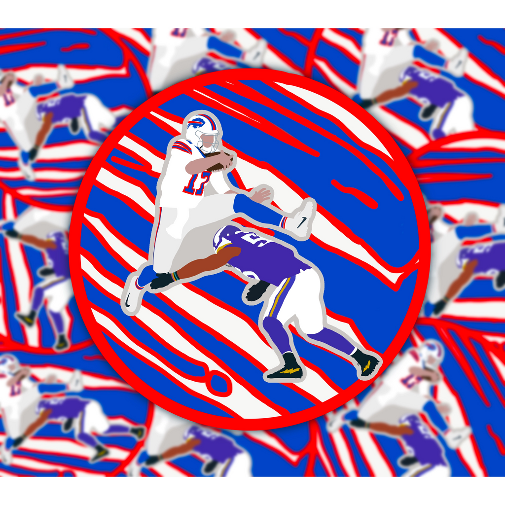 Bills  Sticker for Sale by Alexandra Schutt