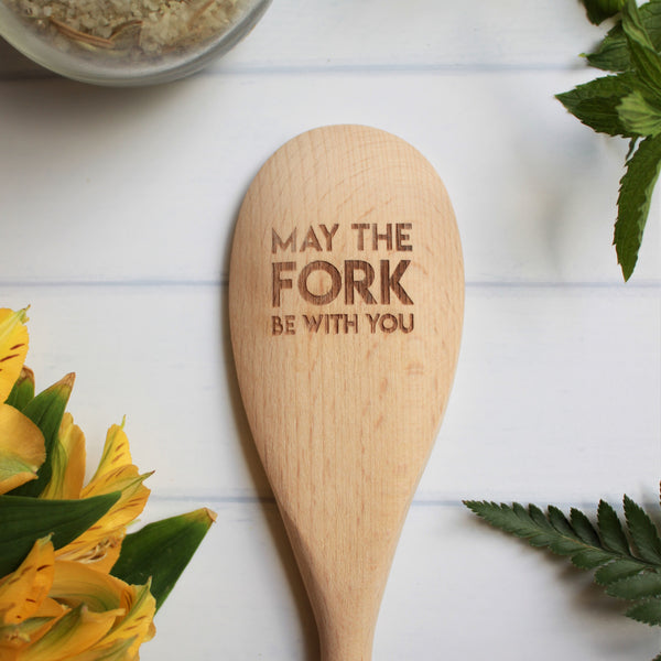 North To South Wooden Spoons - May The Fork Be With You