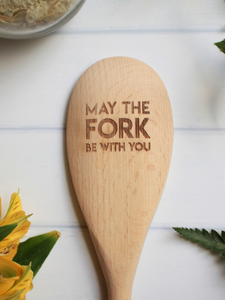 North To South Wooden Spoons - May The Fork Be With You